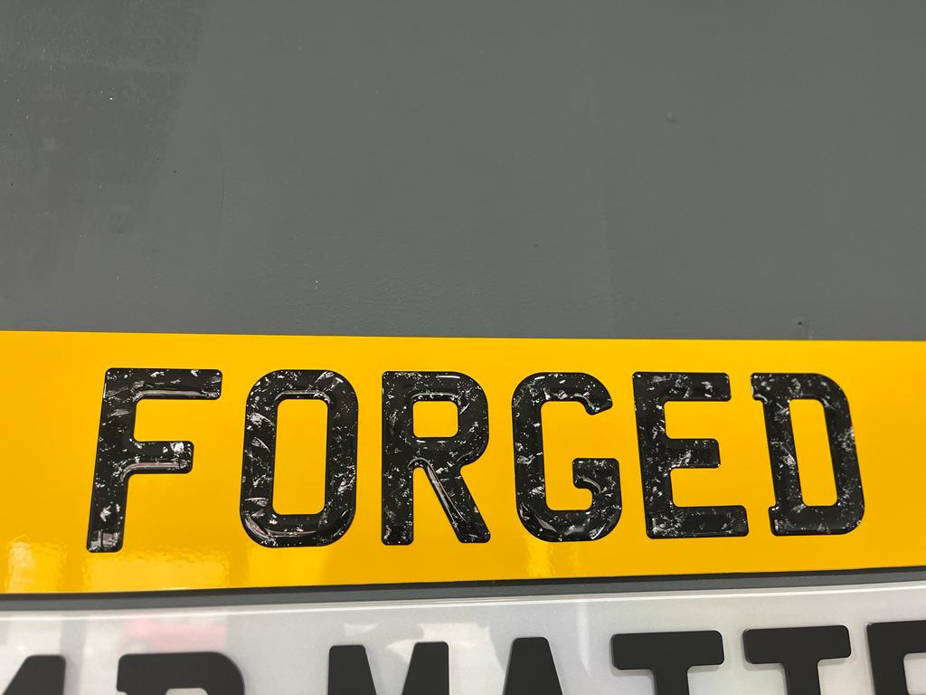 Forged Carbon 3D Gel Number Plate (NOT SUITABLE FOR ROAD USE)