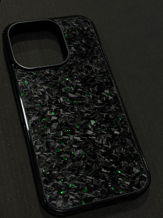 Green Forged Carbon Phone Case