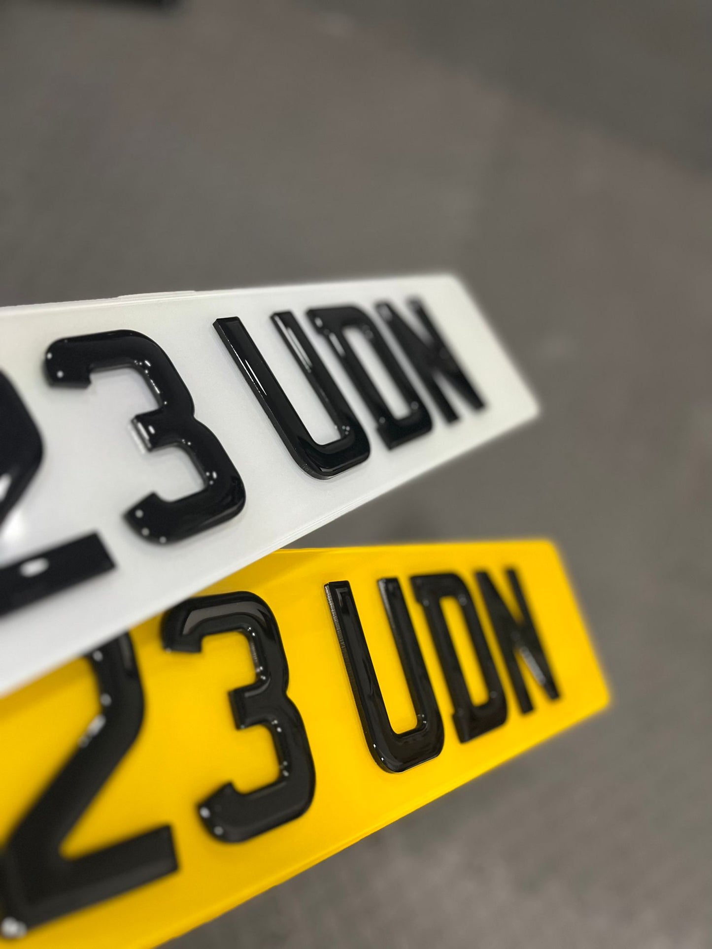 4D Gel Number Plate