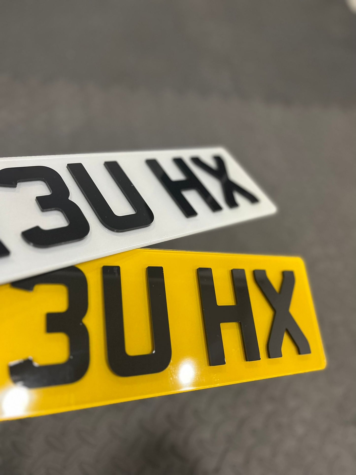 4D 3mm Number Plate