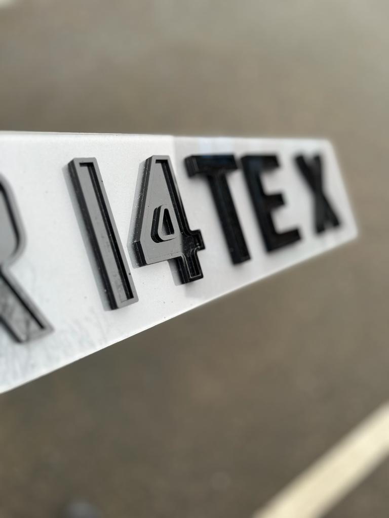 4D Ghost Number Plate