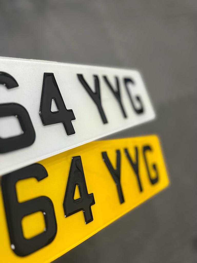 3D Gel Number Plate