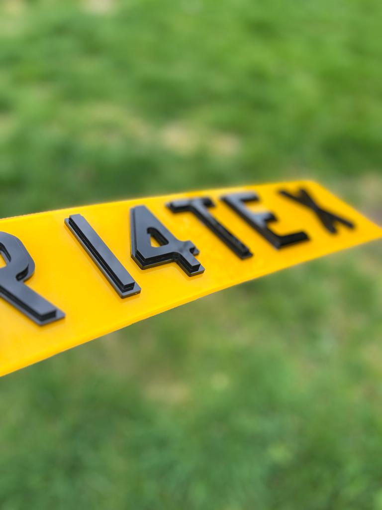 4D Step Number Plate