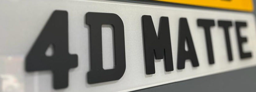 4D Matte Number Plate