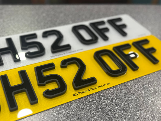 4D Shadow Ghost Number Plate