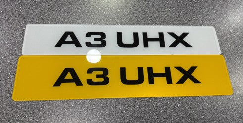 Metro Printed Number Plate (NOT SUITABLE FOR ROAD USE)