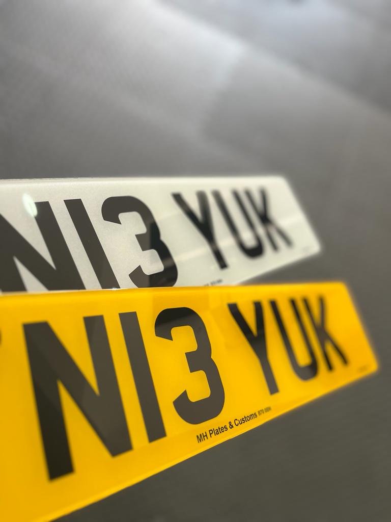 2D Printed Number Plate