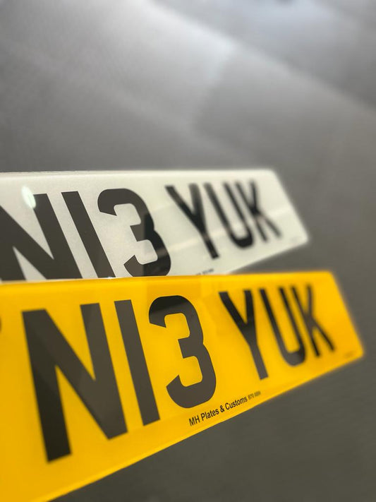 2D Printed Number Plate
