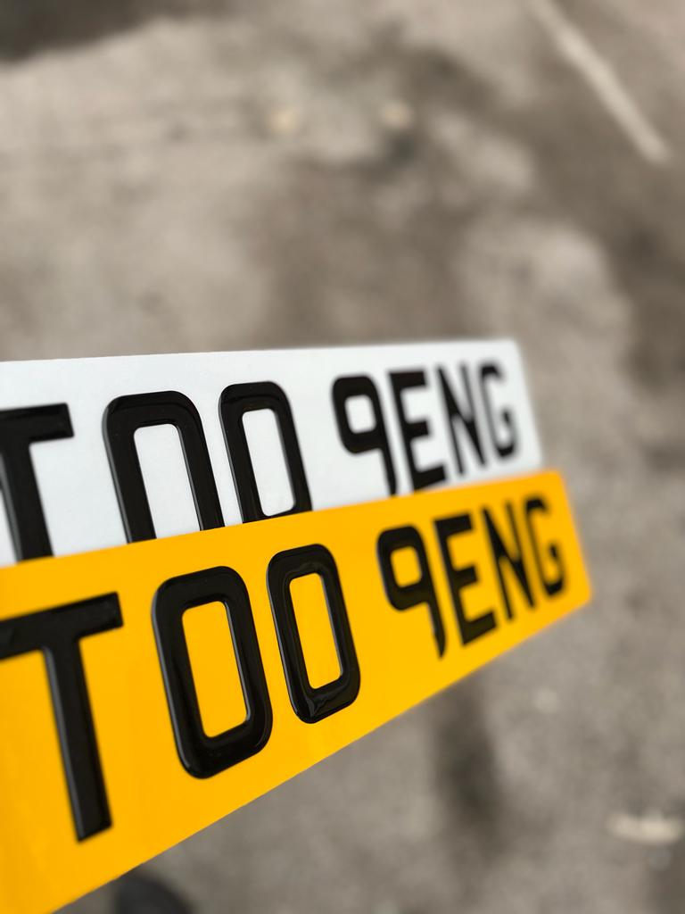 3D Gel Number Plate