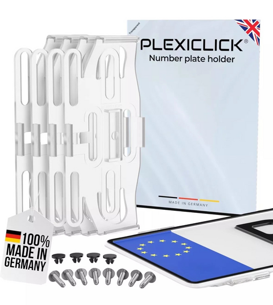 Plexiclick Invisible Frameless Number Plate Holders