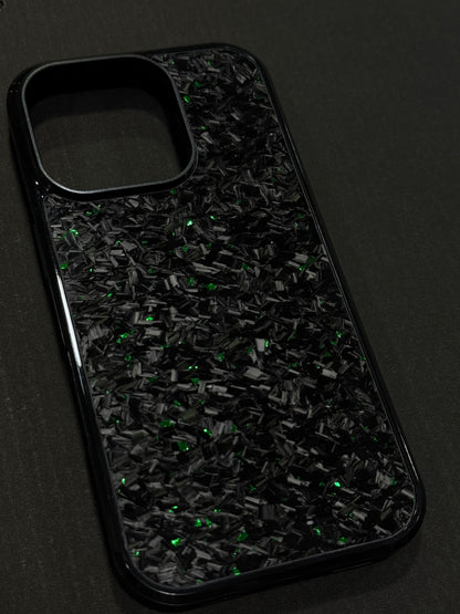 Green Forged Carbon Phone Case
