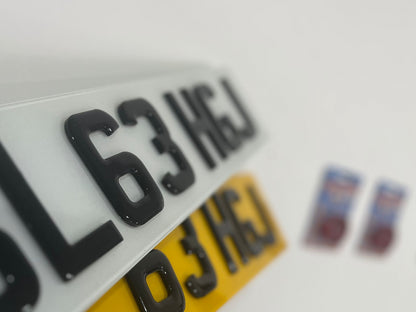 4D Gel Number Plate