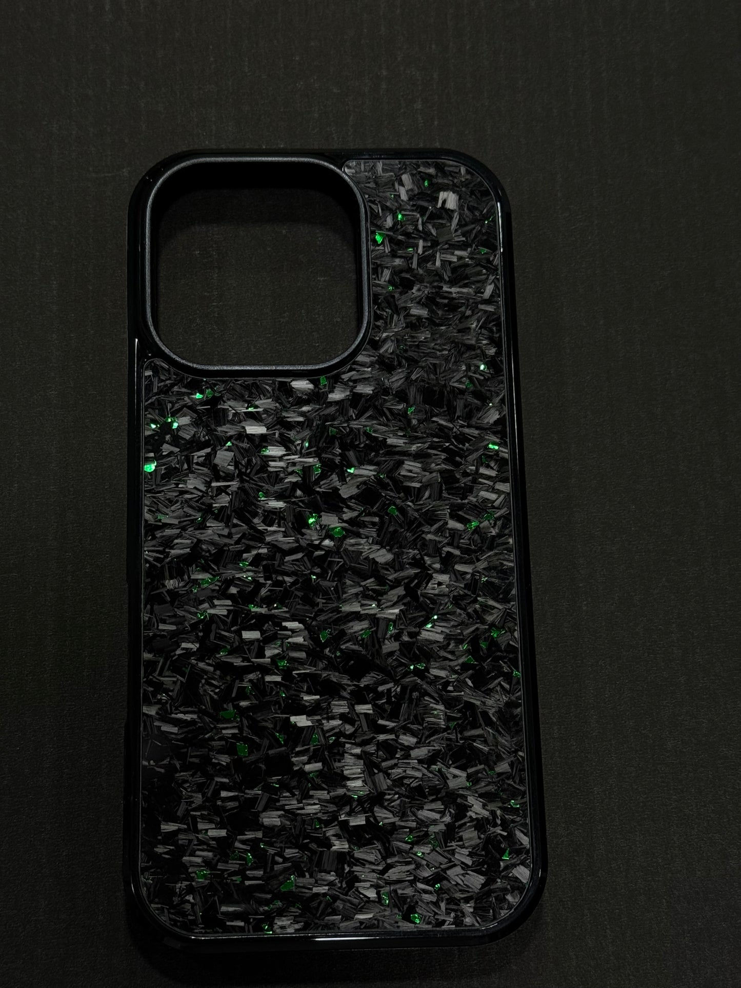 Green Forged Carbon Phone Case