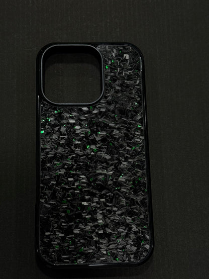 Green Forged Carbon Phone Case