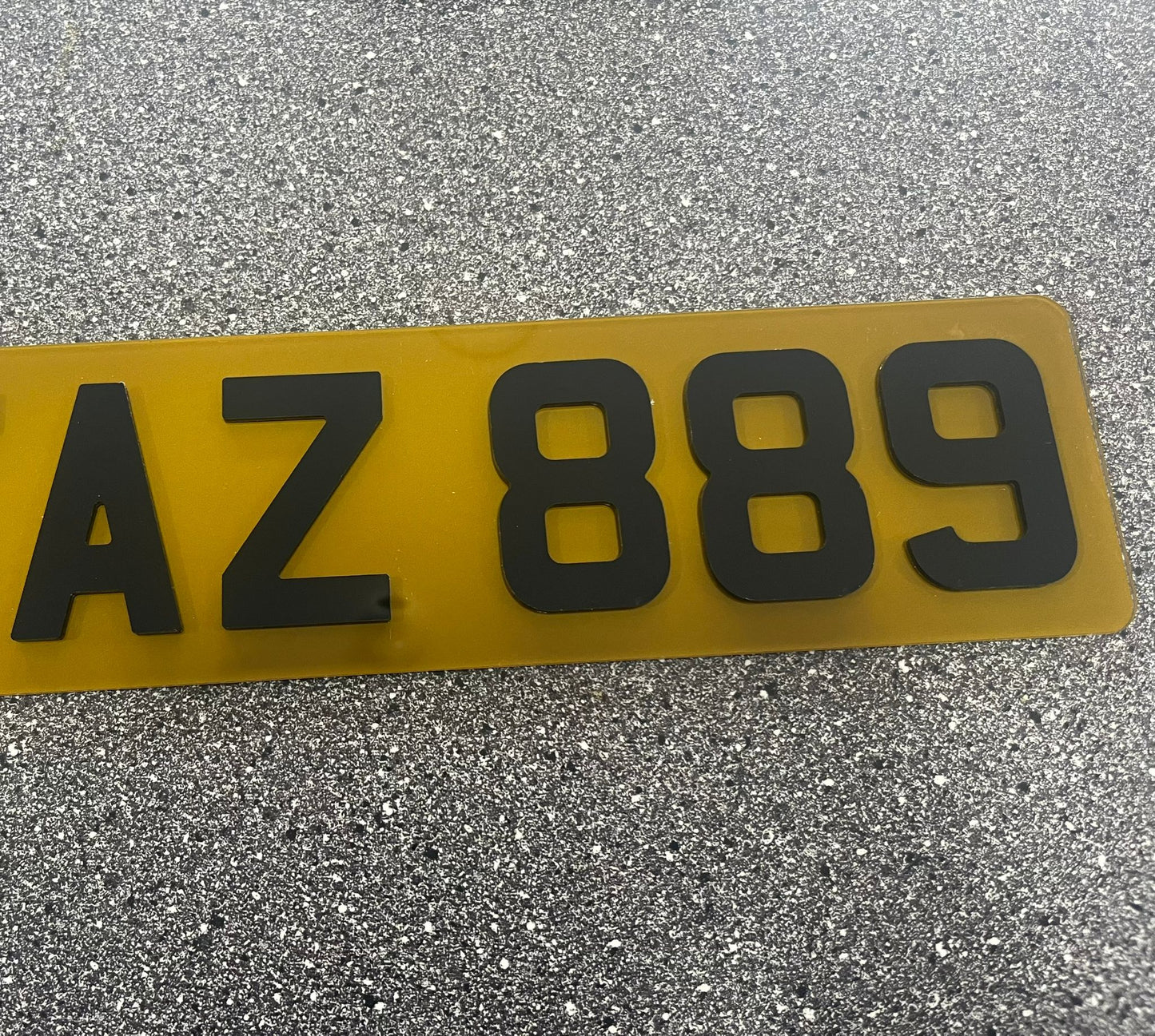 4D 3mm Number Plate