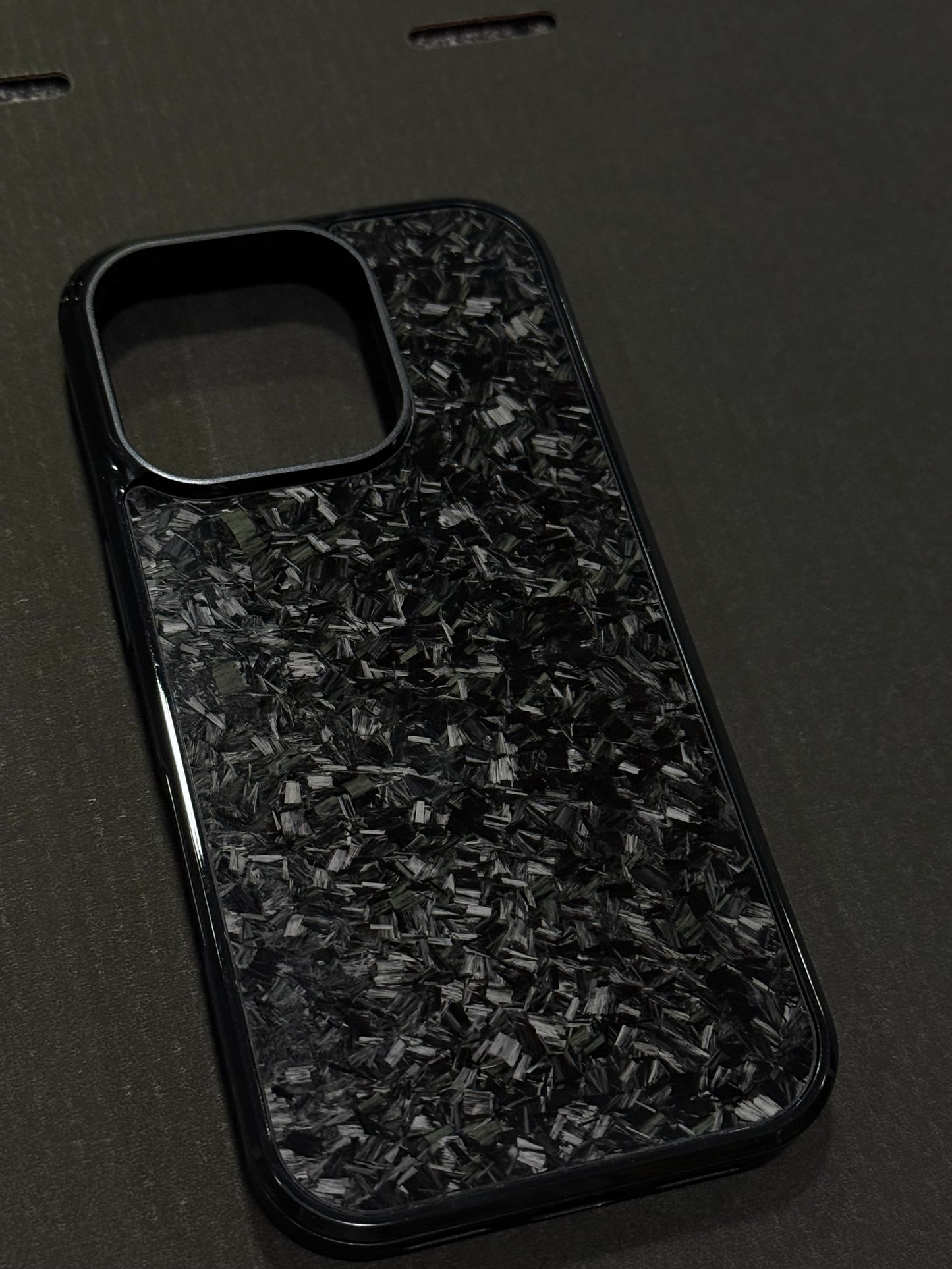 Black Forged Carbon Phone Case