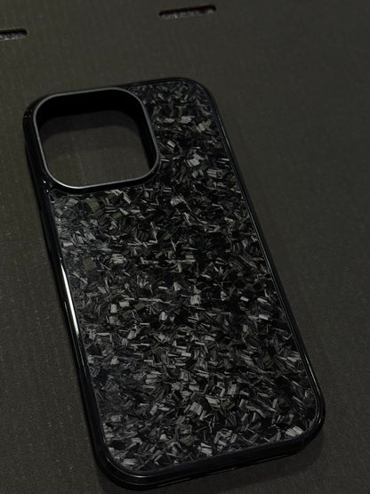 Black Forged Carbon Phone Case