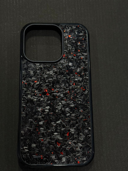 Red Forged Carbon Phone Case