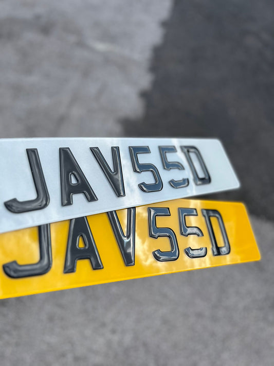 3D Gel Number Plate