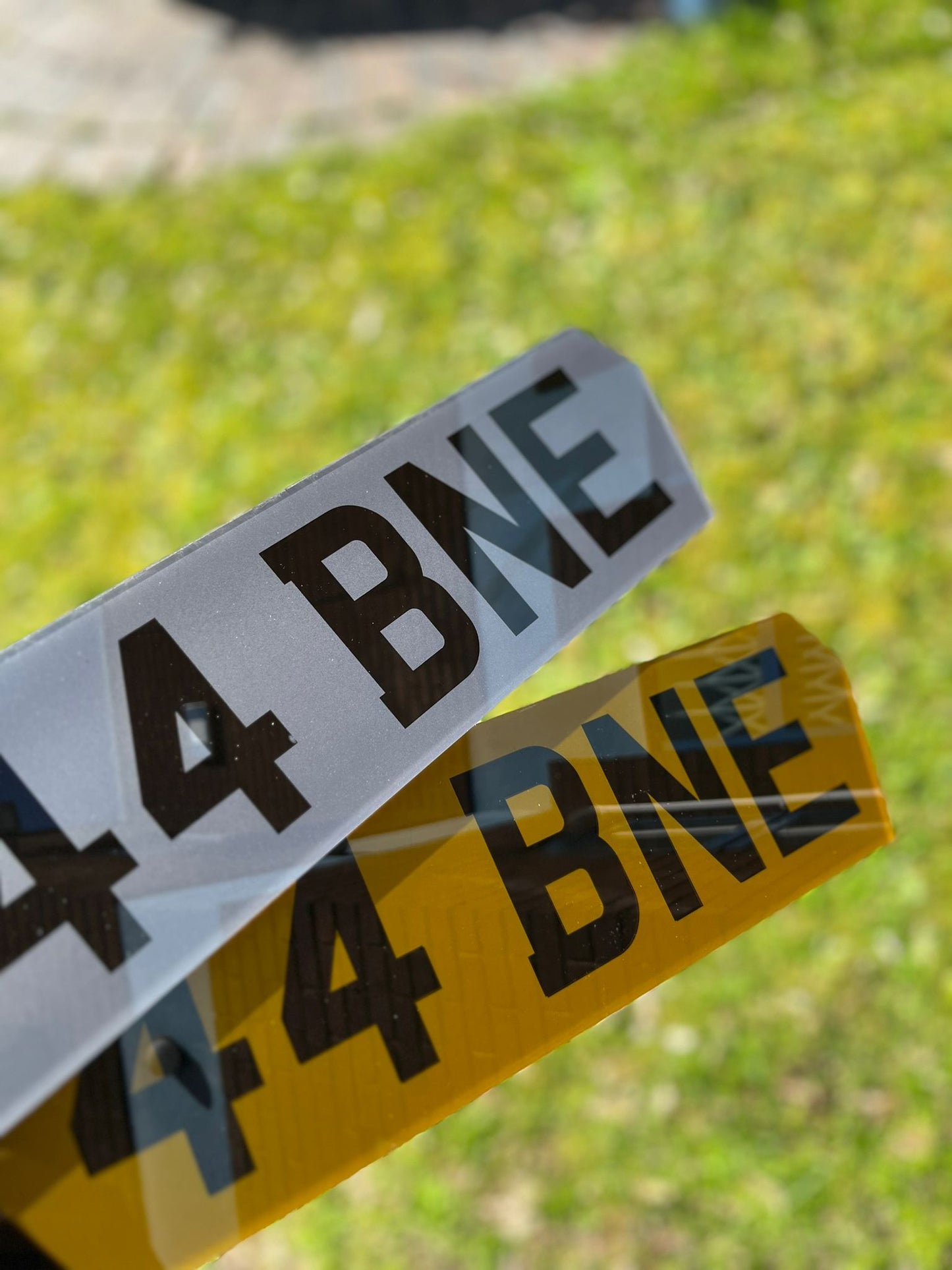 2D Printed Number Plate